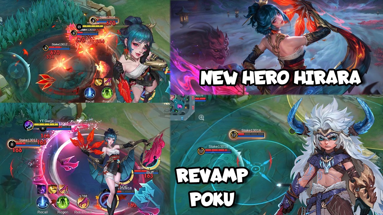 MLBB NEW HERO HIRARA GAMEPLAY - HIRARA MLBB NEW HERO HIRARA  MOBILE LEGENDS NEW HERO UPDATE REVAMP