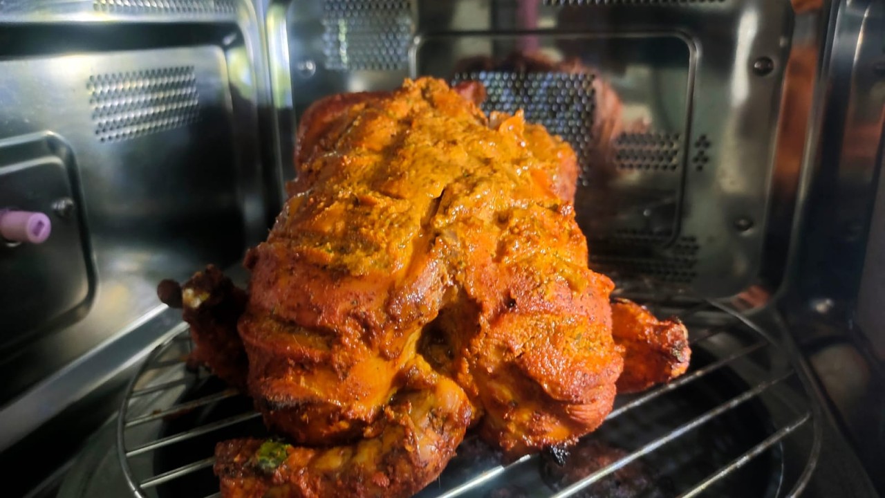 Whole Chicken Tandoori | chicken tandoori in microwave