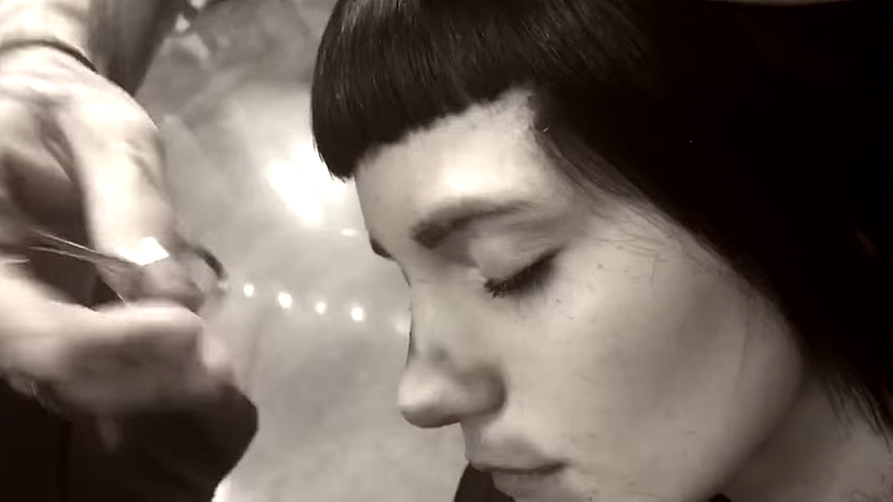 Modern Bob Haircut  ( short bangs  )