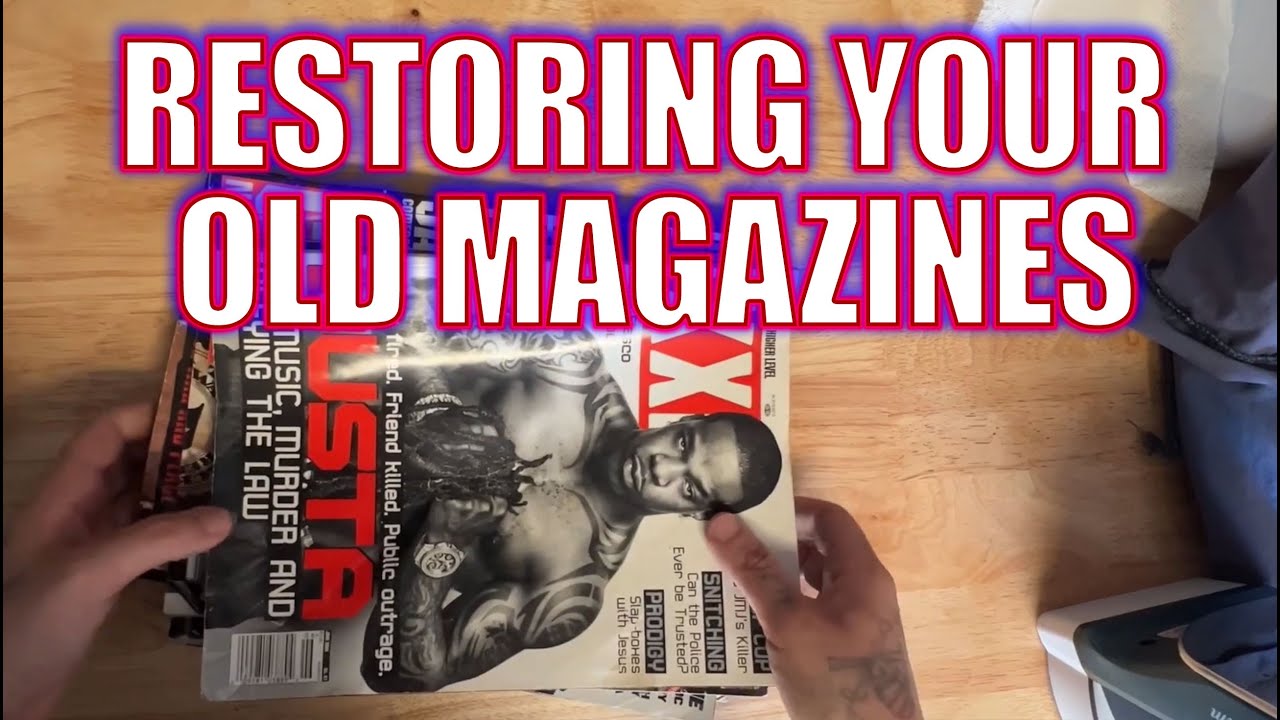 How To Restore Vintage Magazines (paper) No Hype SE02 EP385
