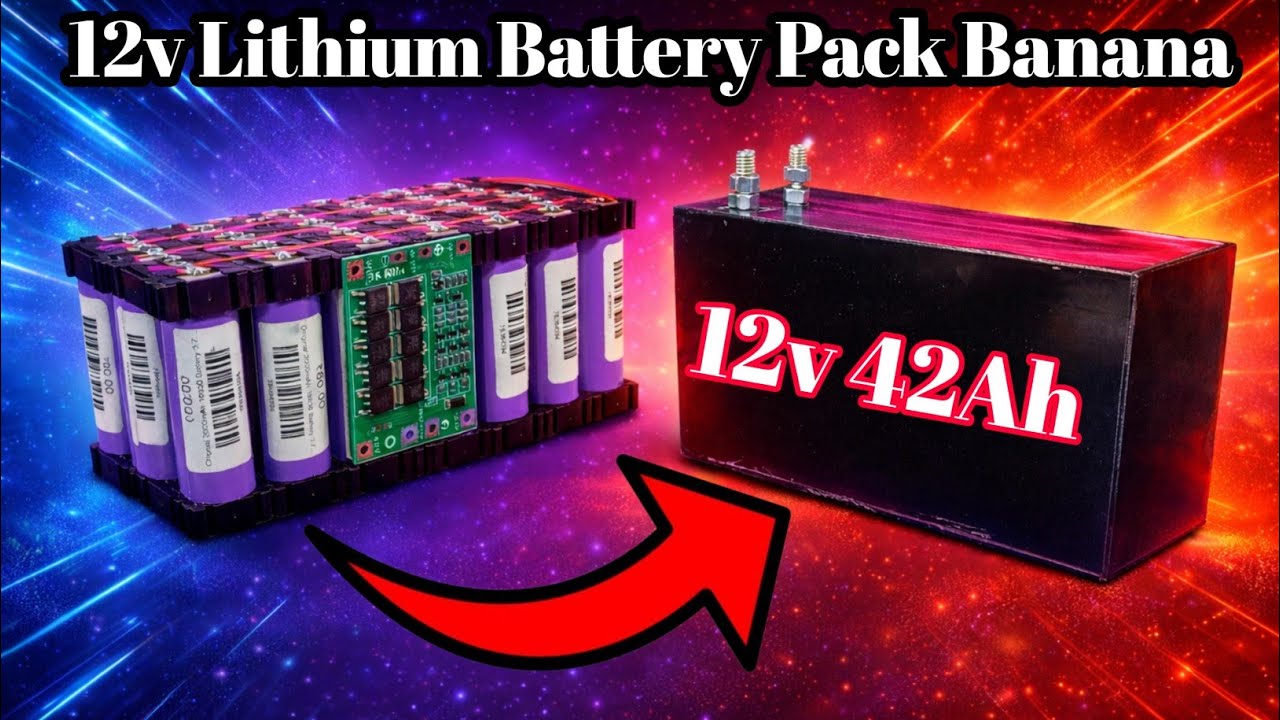 How To Make 12V 42Ah Lithium Battery Pack Kaise Banaye🔋| DIY18650 BatteryPack with BMS |Step by Step
