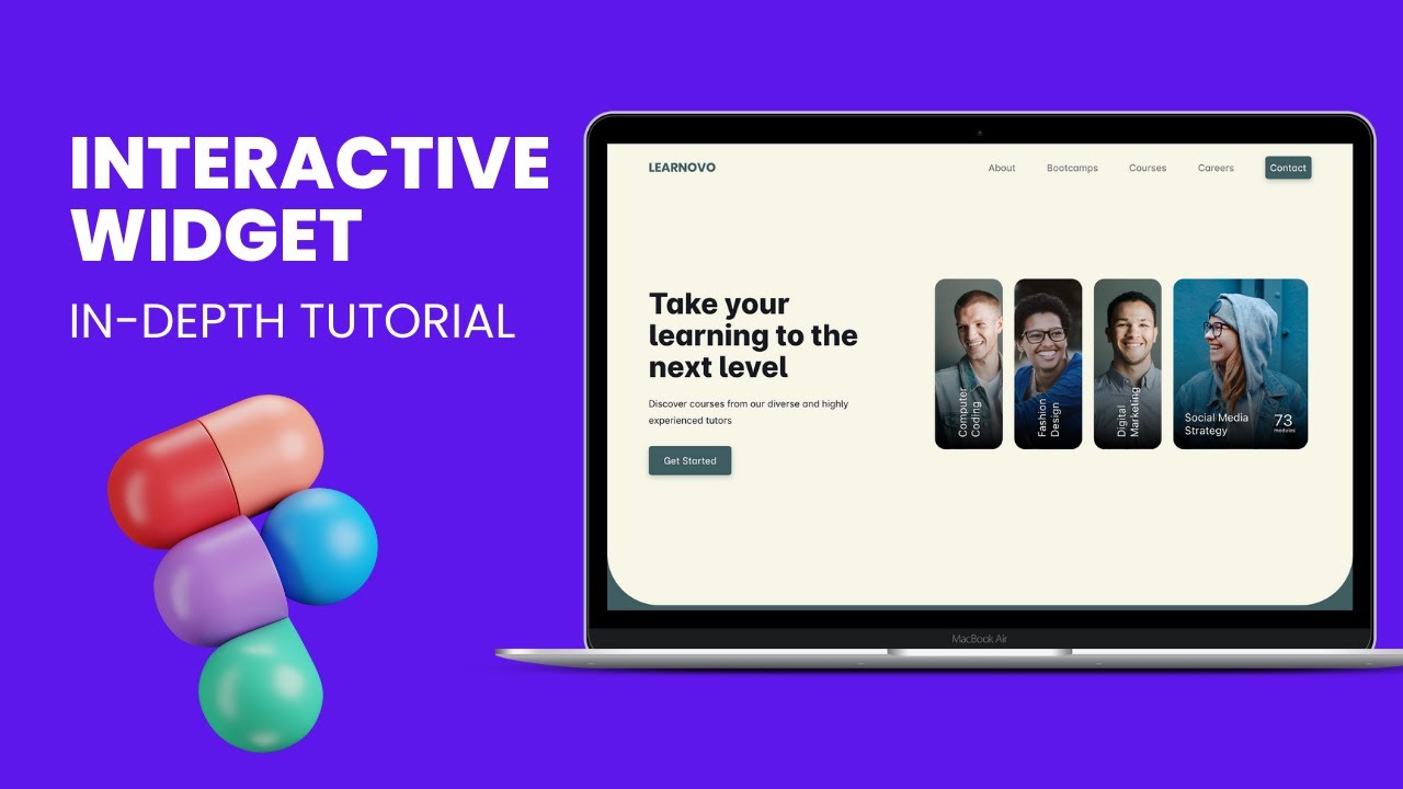 Design an Interactive Hero Widget in Figma