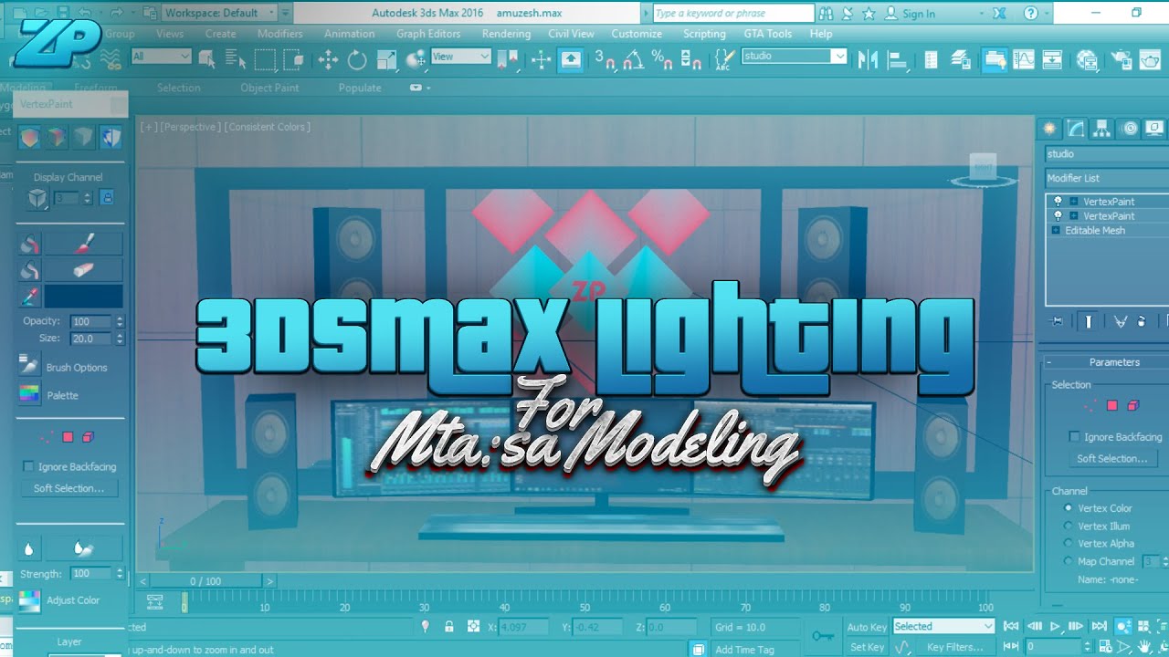 اموزش نورپردازی با 3dsmax برای مدلسازی ام تی ای | Lighting training with 3dsmax for modeling MTA:sa