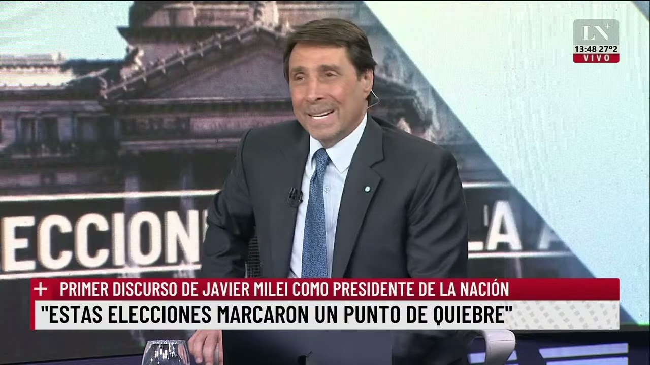 La actitud de Cristina Kirchner al momento de la jura de Javier Milei. Eduardo Feinmann en LN +