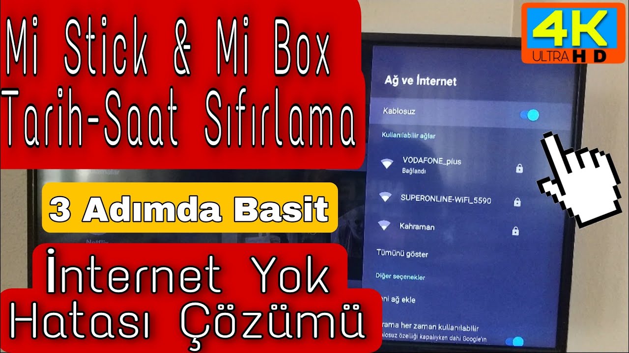 Mi Stick & Mi Box Saat Tarih Sıfırlama- İnternete Bağlanmama Hatası