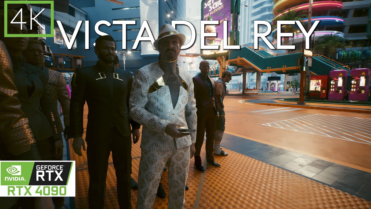 Walking in Cyberpunk 2077: Overdrive Ray Tracing RTX 4090 - Vista Del Rey