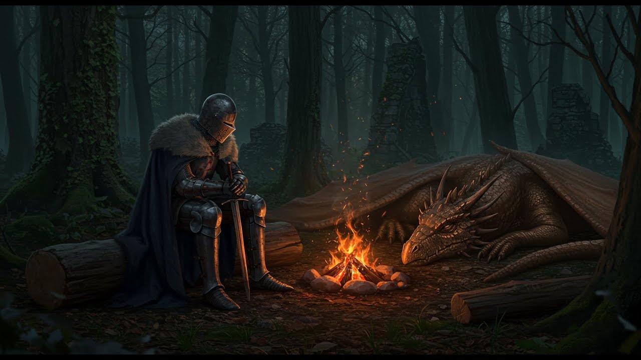 The campfire crackles, telling ancient stories... just listen.