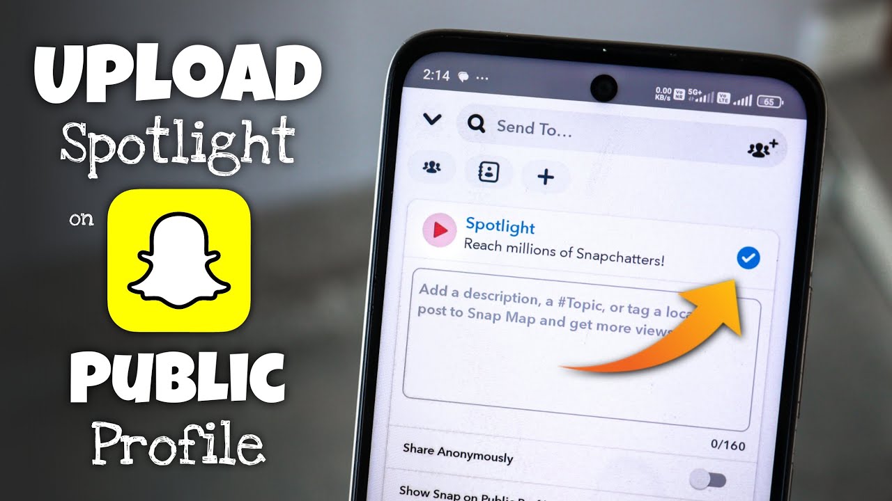 How to Upload Spotlight on Snapchat Public Profile