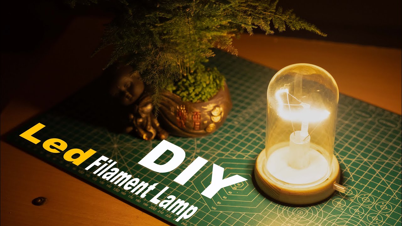 Satisfying DIY LED Filament Desk Lamp | Edison-Style Glow
