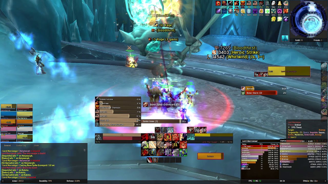 ICC 10 HC - Lord Marrowgar (Fury Warrior PoV)