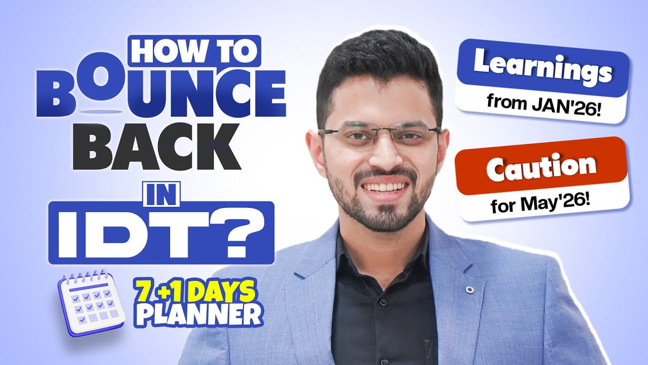 🎯 Revision Planner for IDT - 7 Days | Study Approach | CA Final May'26  | CA Siddhesh Valimbe
