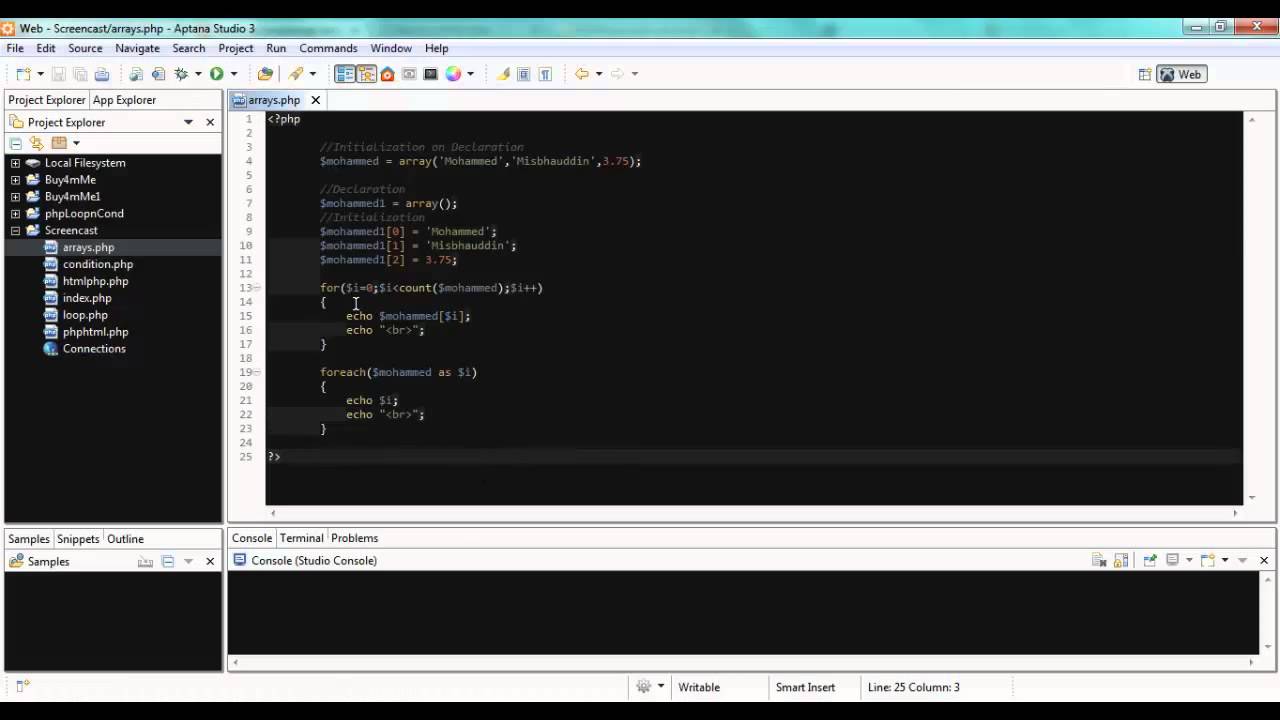 (7) PHP: Arrays