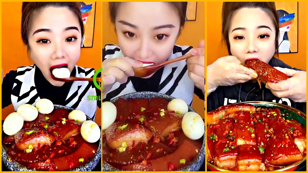 Fat meat🥩With Boiled eggs🥚MUKBANG ASMR | BUNTHA FOOD OFFICAI