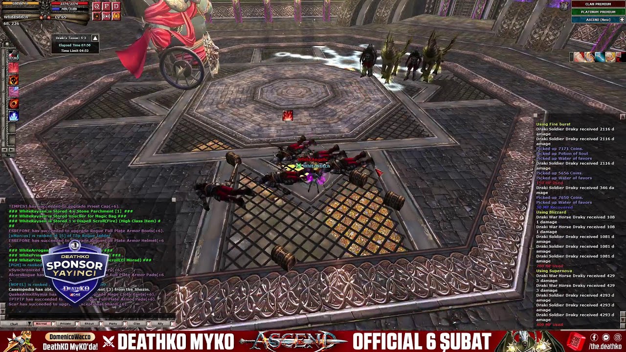 #DeathKO Myko ASCEND!  - WhiteAngels Clan PK&Farm Yayını
