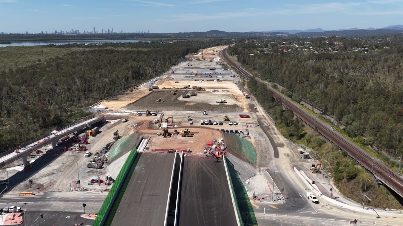 Coomera Connector Stage 1 North opening to traffic video footage