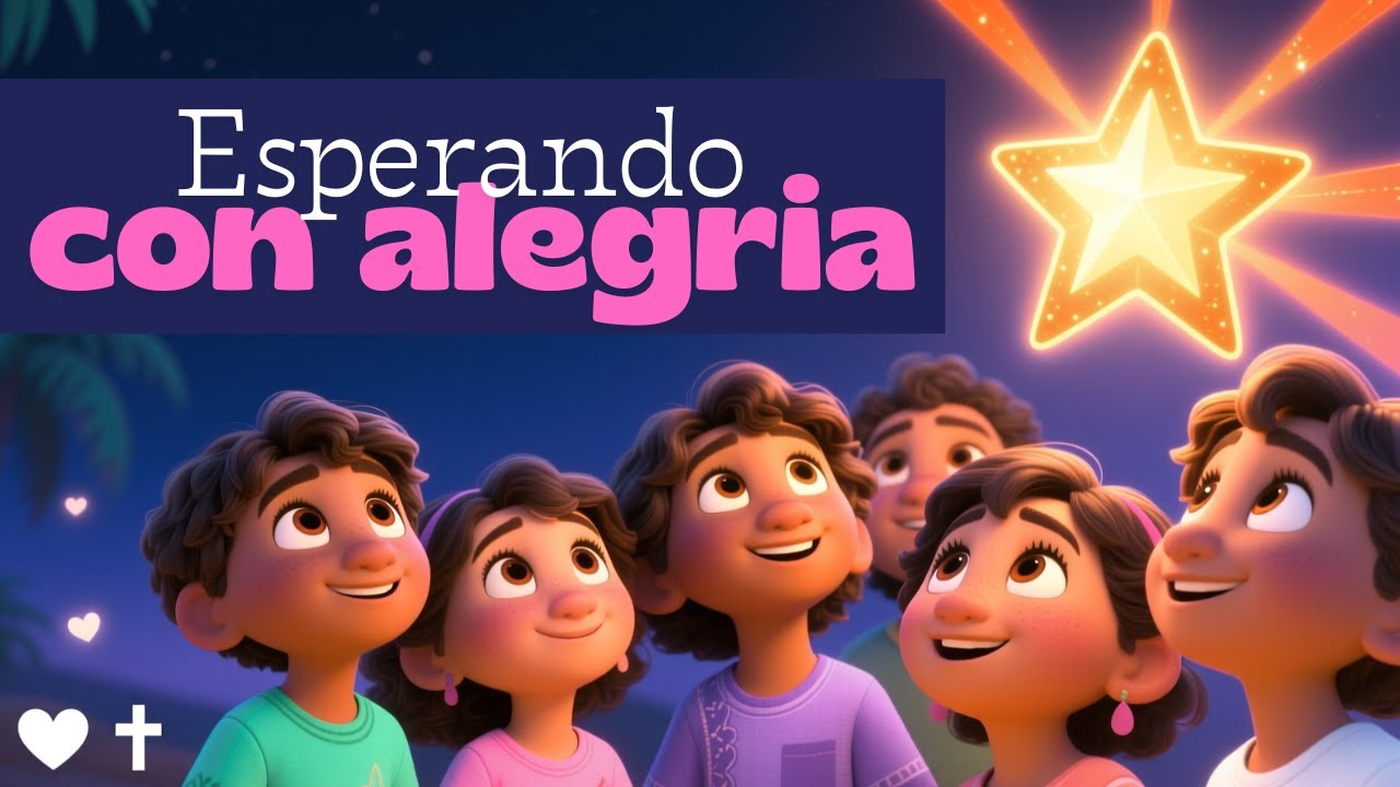 CANCIÓN DE ADVIENTO para Niños 🎶 Esperando con Alegría (Música Infantil Católica)