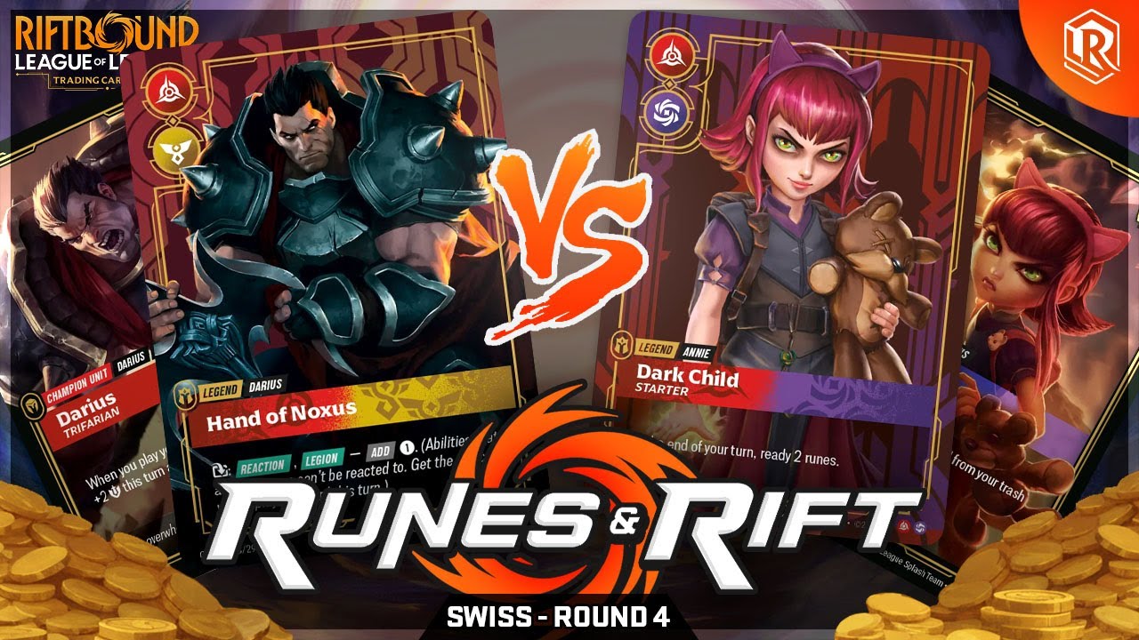 $400 Riftbound Cash Cup Tournament – Round 4 | Darius vs Annie | Runes & Rift