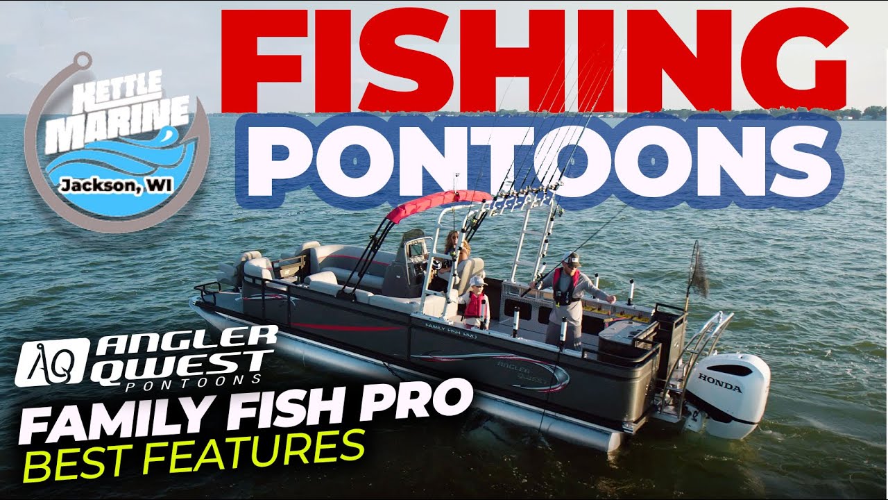 Angler Qwest Family Fish Pro Pontoon Boat Walkaround