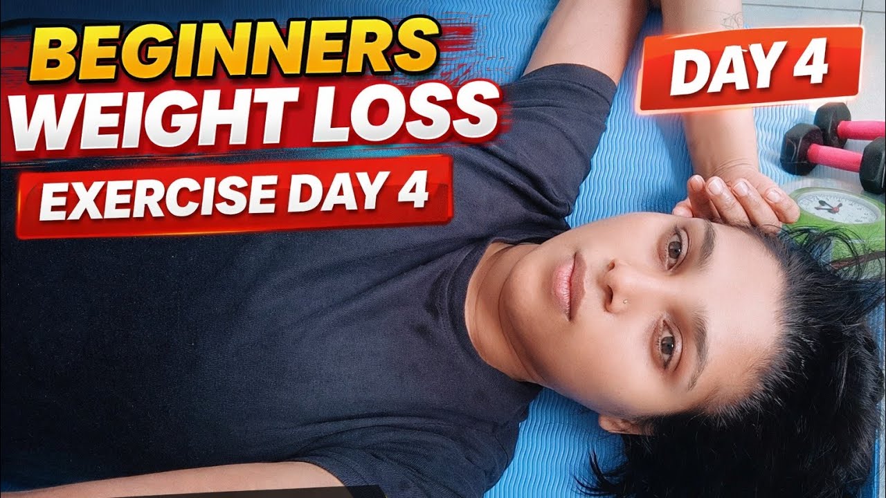 Beginner Weight Loss Workout Day 4 | Easy Fat Burning Home Exercise (No Equipment)