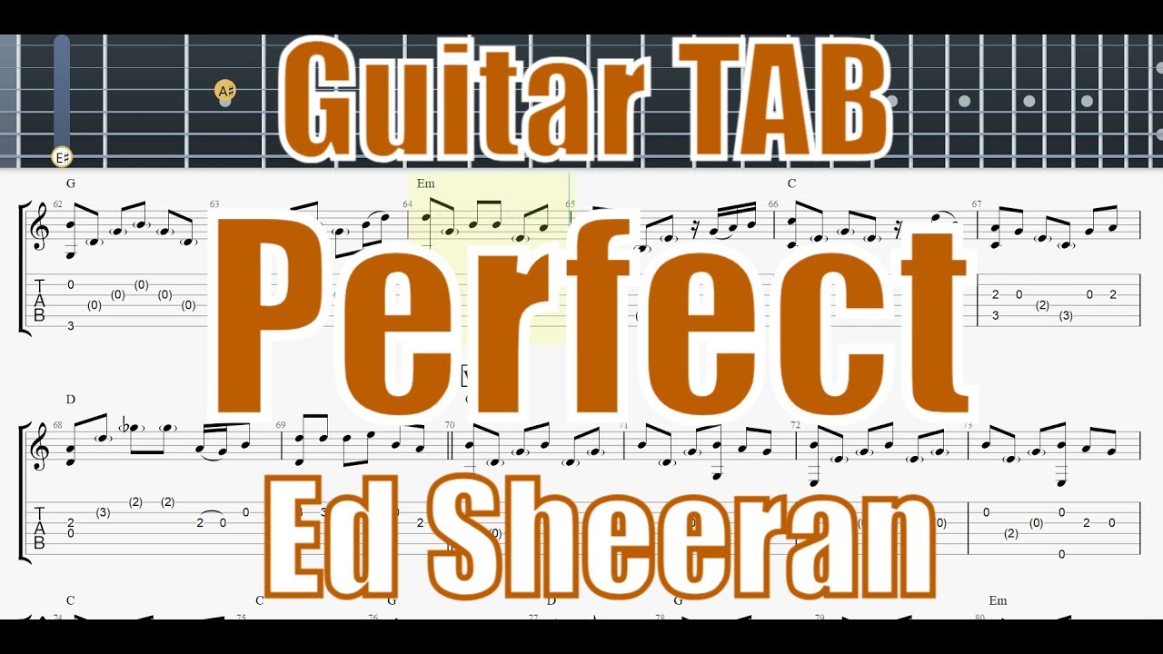 Perfect (Ed Sheeran) - Guitar Tabs Tutorial (Free GP5 & PDF)