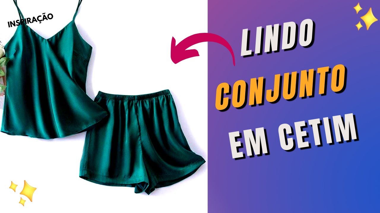 Passo A Passo Conjunto De BABY DOLL Em Cetim Muito Fácil, Para Iniciantes