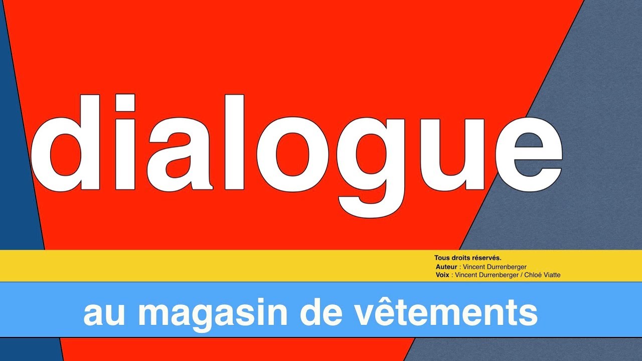 Comment acheter un vetement   dialogue FLE