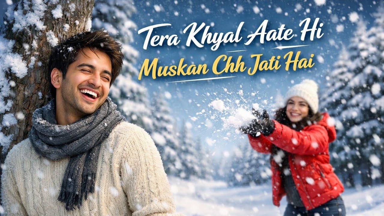तेरा ख्याल आते ही मुस्कान छा जाती है | Romantic Hindi Song | AI Generated Song | Love Melody 2026