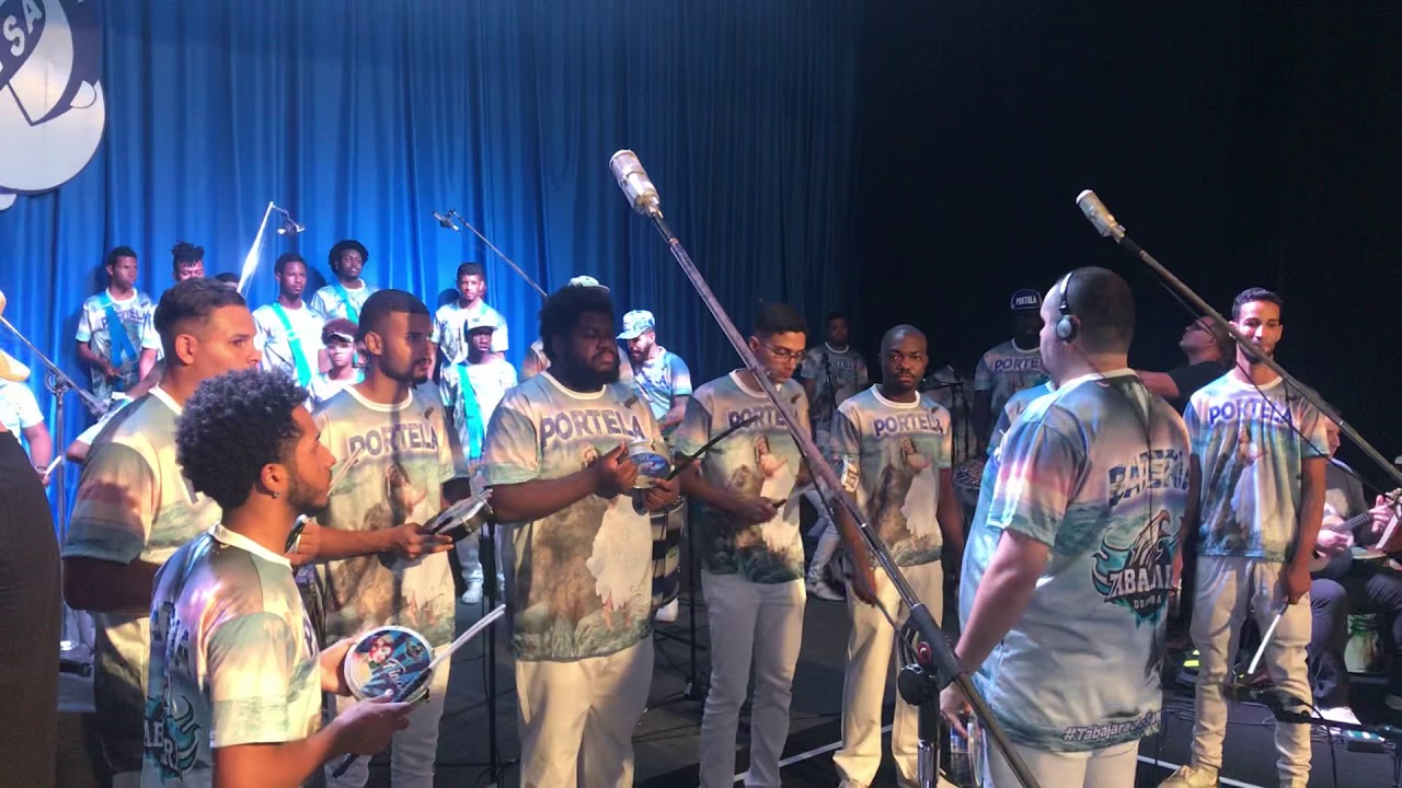 Portela 2019: gravação da bateria para o CD do Carnaval 2019