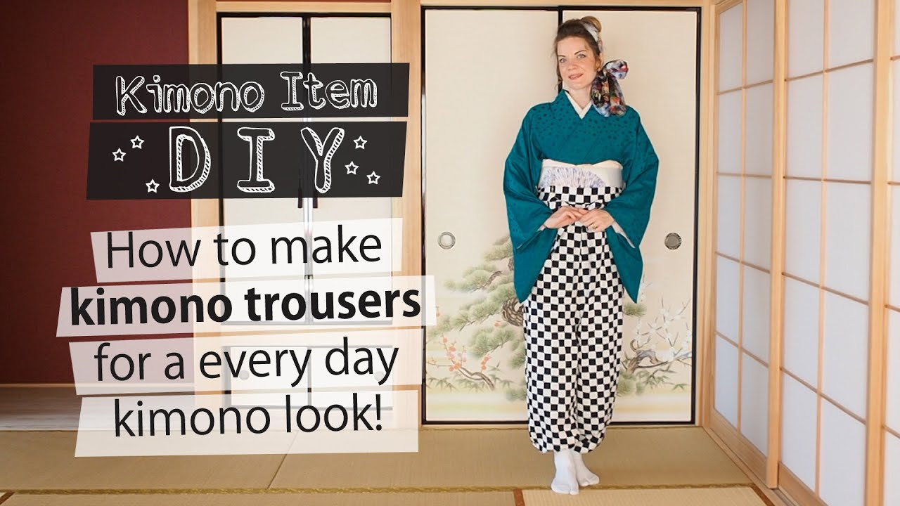 Kimono DIY // How to Make a Mompe (Kimono Trousers)