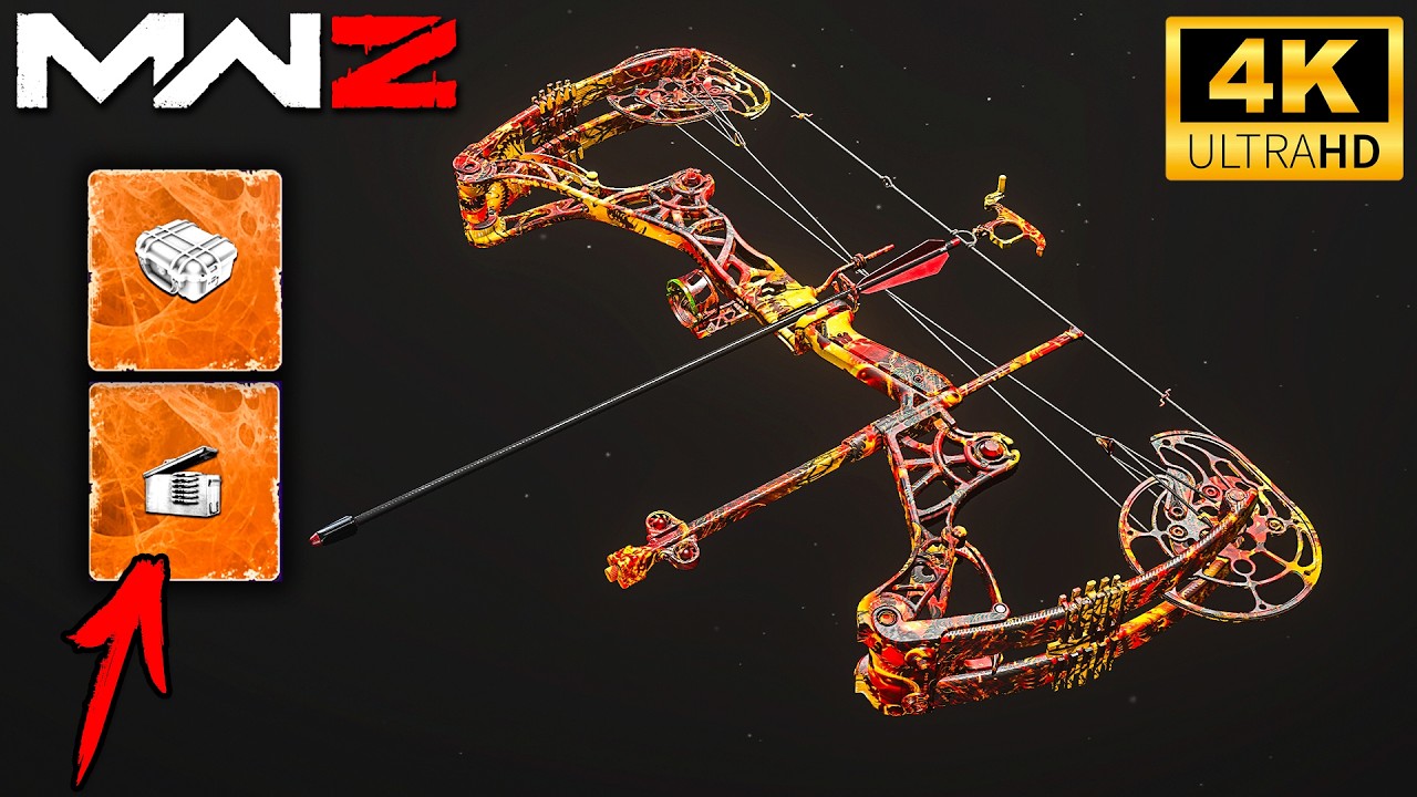 MW3 ZOMBIES SOLO: NEW COMPOUND BOW IN RED ZONE 4K GAMEPLAY (No Commentary)