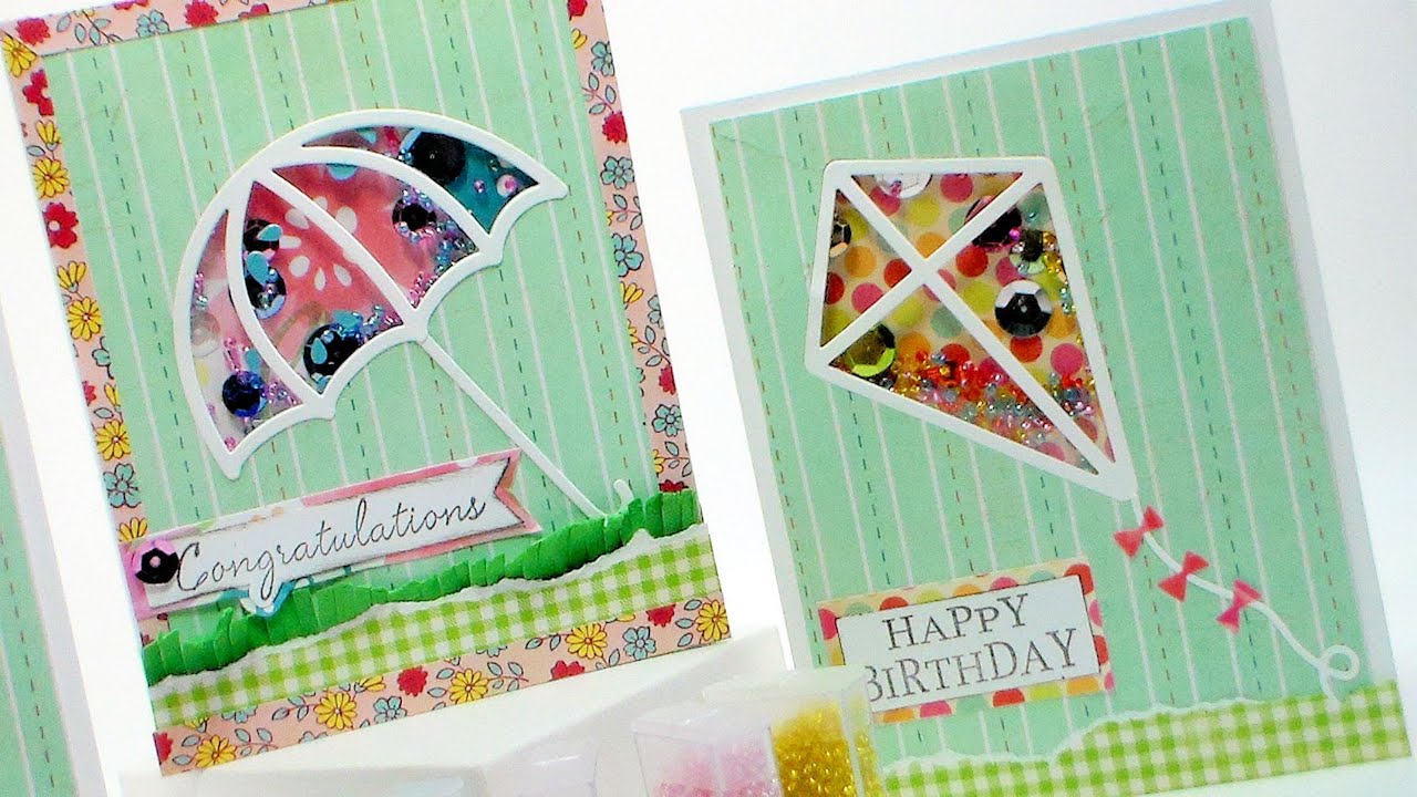 How To Make a Kite Shaker Card with dies from Simon Says Stamp!