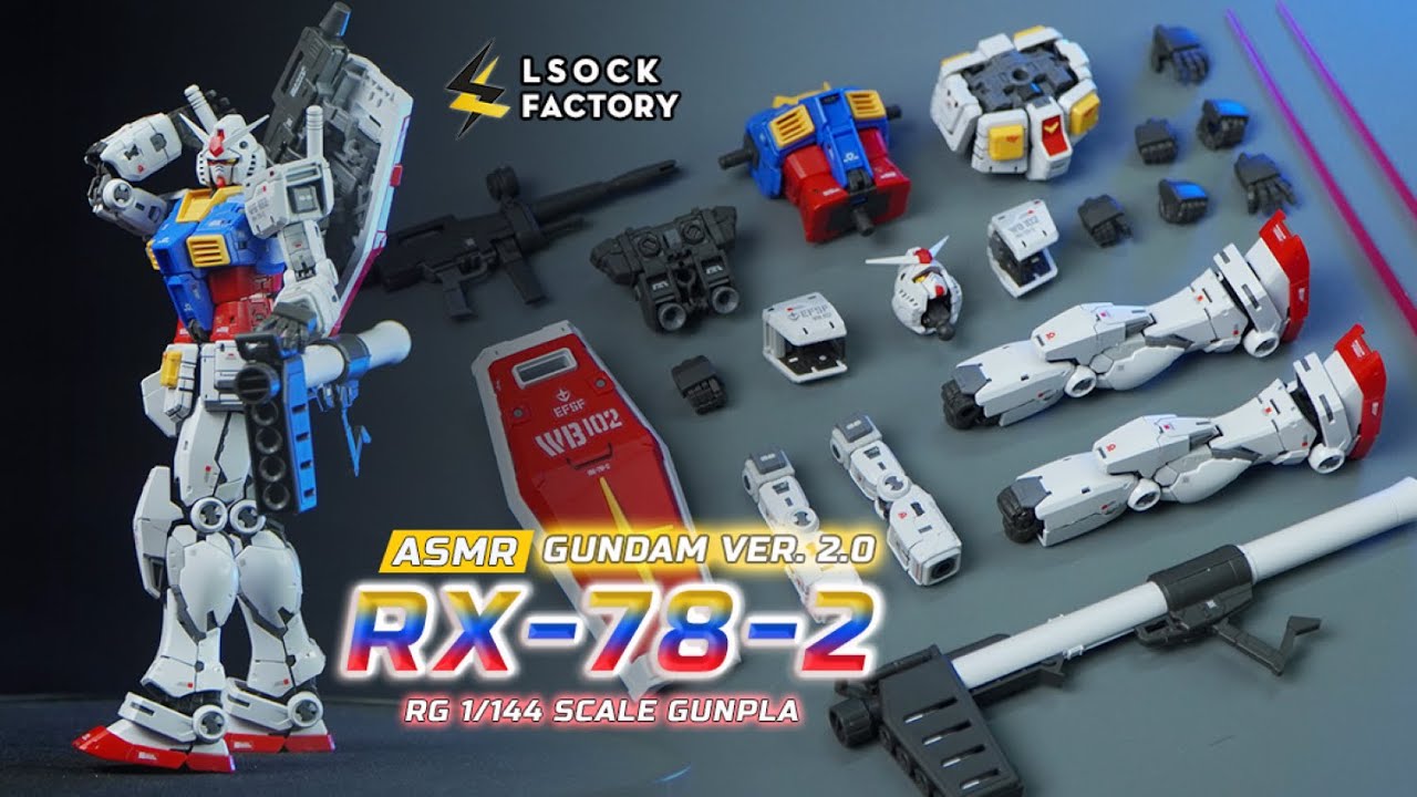 RX-78-2 GUNDAM Ver. 2.0 RG 1/144 | BANDAI | ASMR | BEAT BUILD  | 4k
