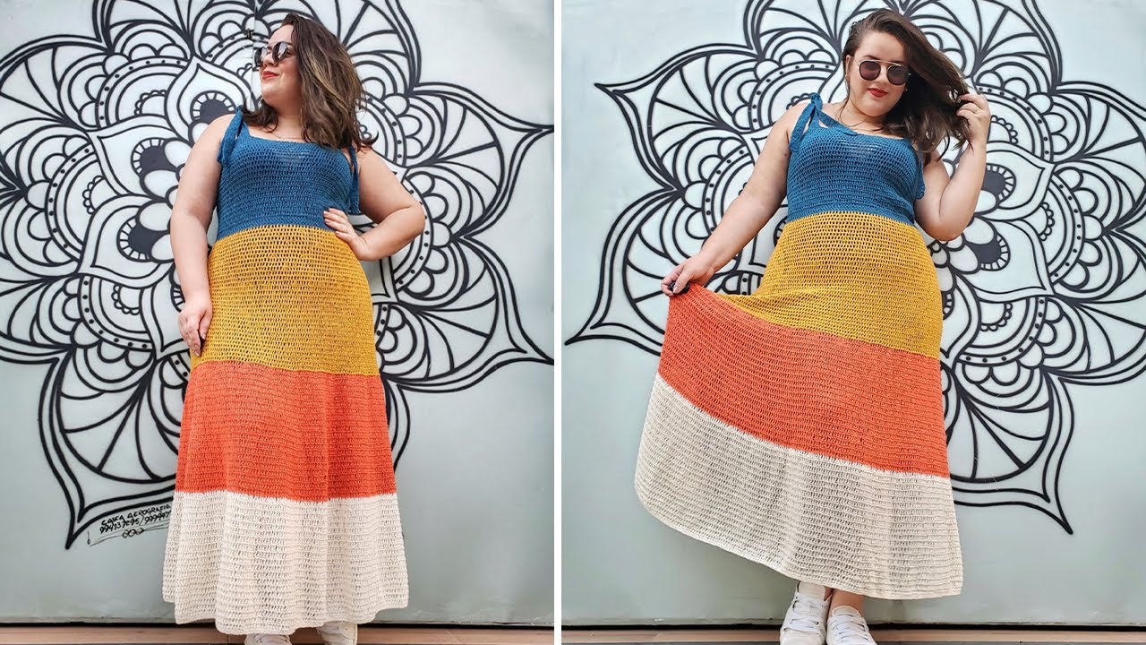 Vestido Maxi Dress | Crochê faz Bem | Por Roberta Ramona
