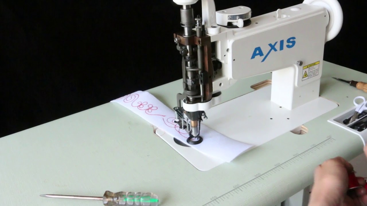 Axis 1114-10  Handle Operated  Multi-function Vintage Embroidery Machine  Universal Feed Designs