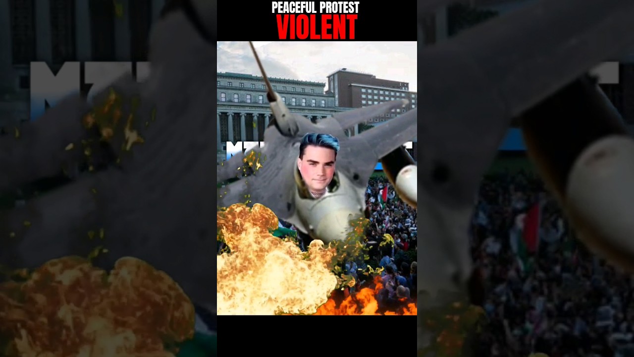 PEACEFUL PROTEST TURNS VIOLENT AS SHAPIRO DROPS MATZA MISSLES ON THE CROWD.