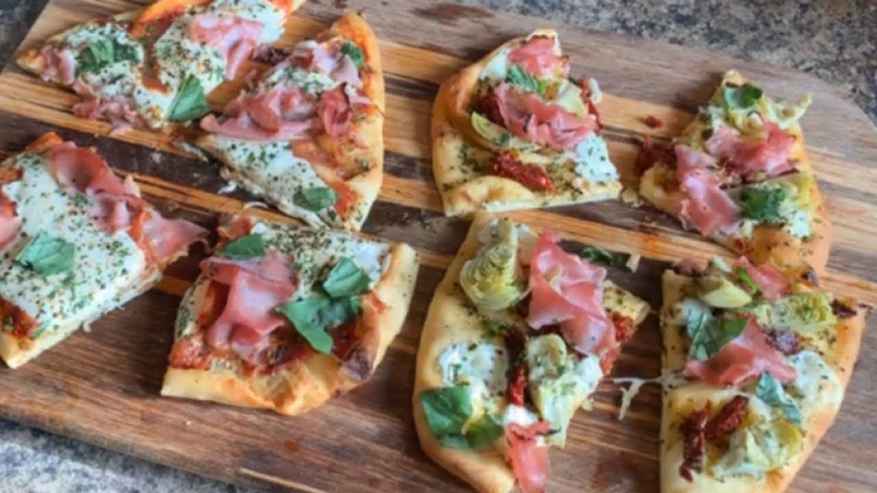 Pizza with Naan Bread Crust