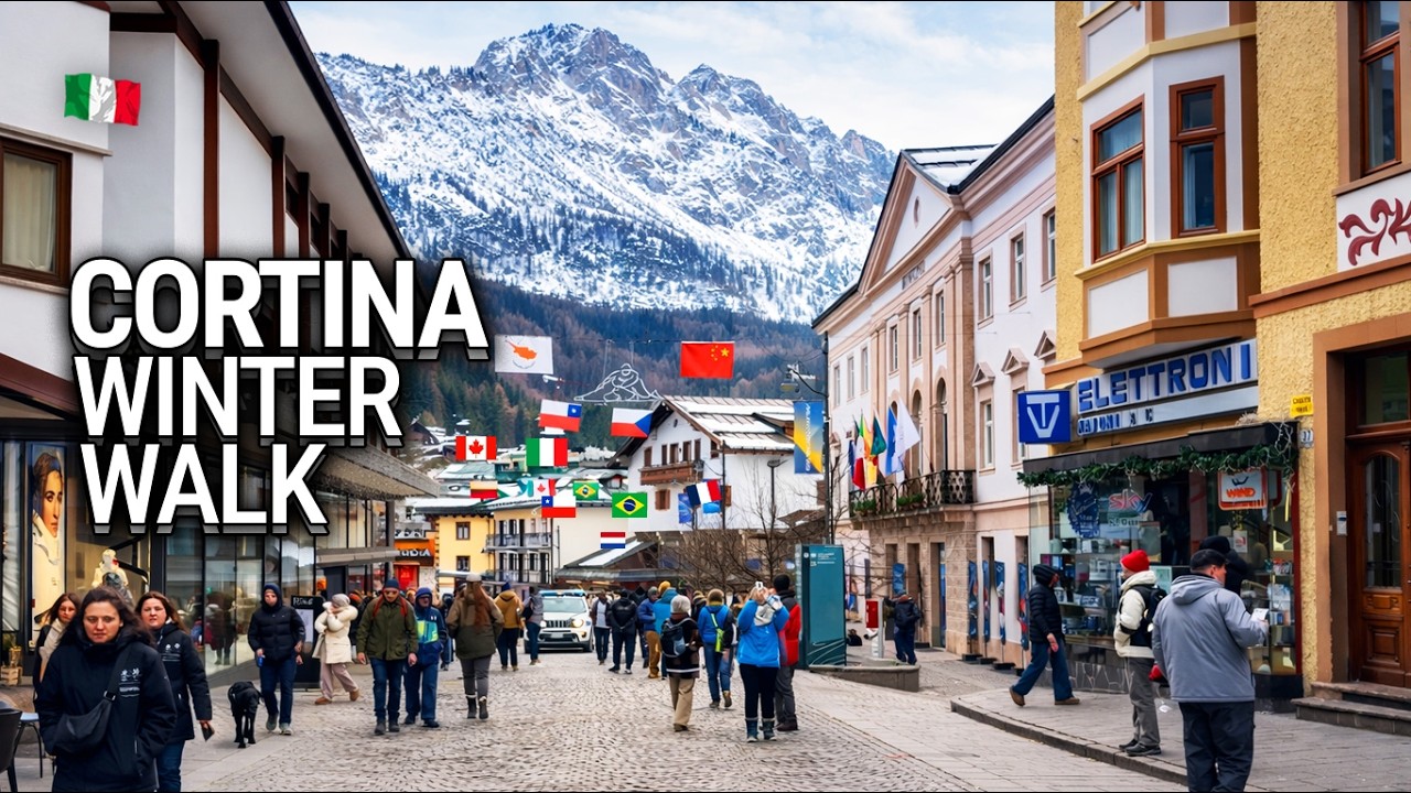 Inside Cortina During the 2026 Winter Olympics 🇮🇹❄️ | Walking Tour