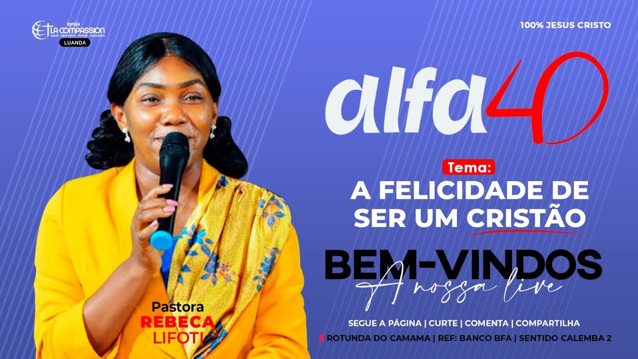 BEM-VINDO AO ALFA 40 || Pastor REBECA LIFOTI || 32º DIA