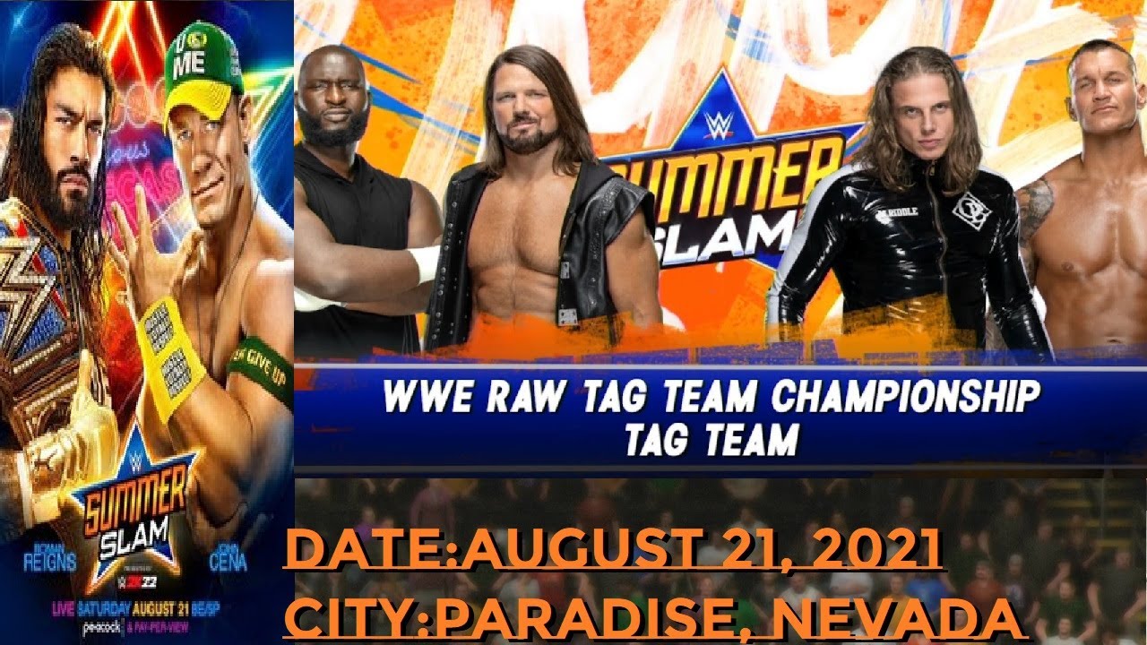 SummerSlam (2021) | RK-Bro (Randy Orton and Riddle)vs. AJ Styles and Omos