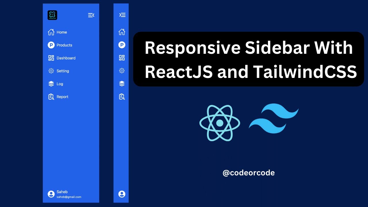 Создание адаптивной боковой панели с помощью React JS и Tailwind CSS | Учебное пособие по React J...