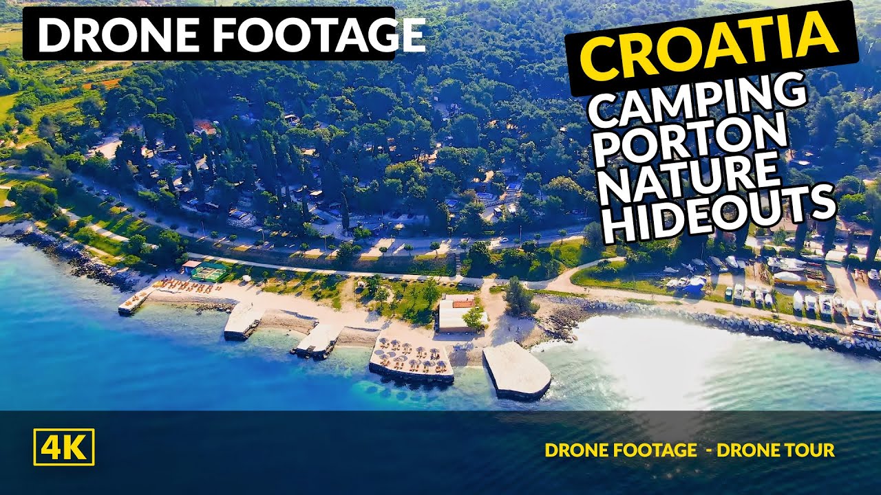Camping Porton Nature Hideouts - Rovinj Croatia Drone footage
