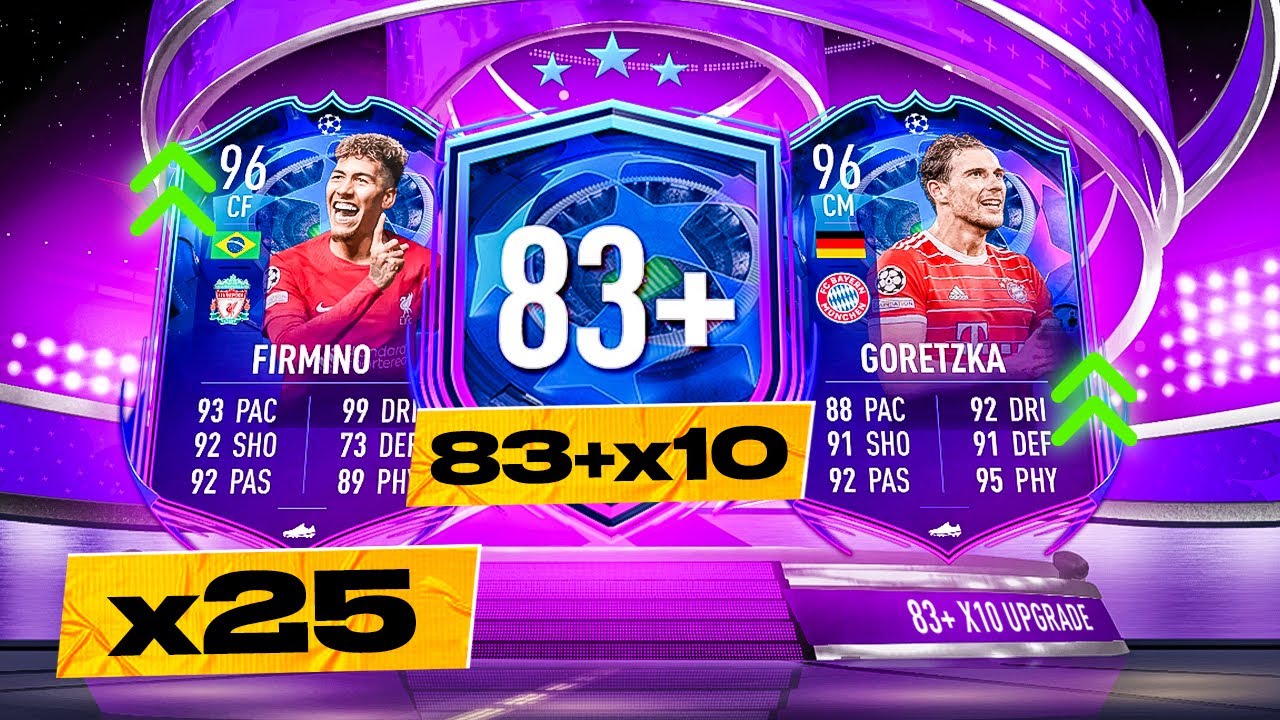 FIFA 23 25 x 83+ x 10 Road to the Final Upgrade Packs!