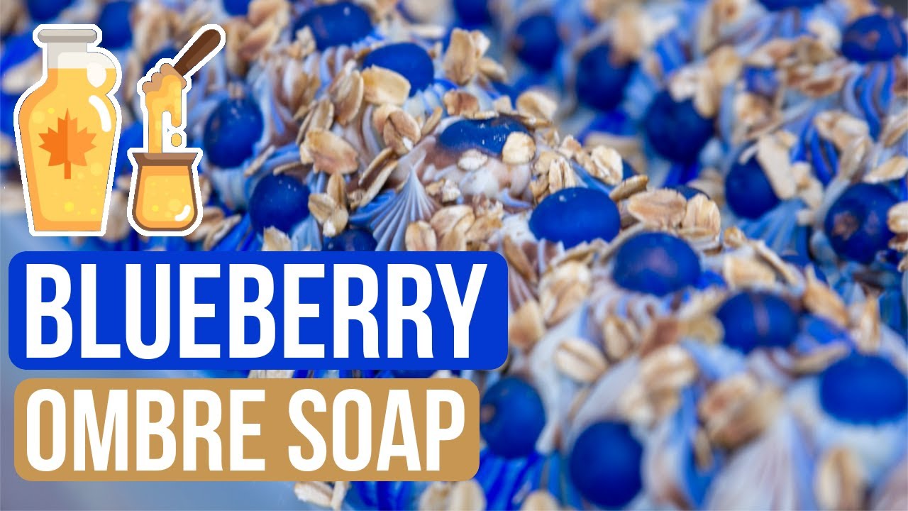 Blueberry Maple Ombre Cold Process Soap Making Technique  | Royalty Soaps