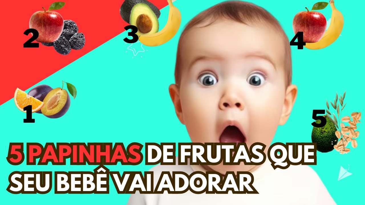 5 Papinhas de Frutas que Seu Bebê Vai Adorar  – Descubra o Segredo para Alimentação Saudável!