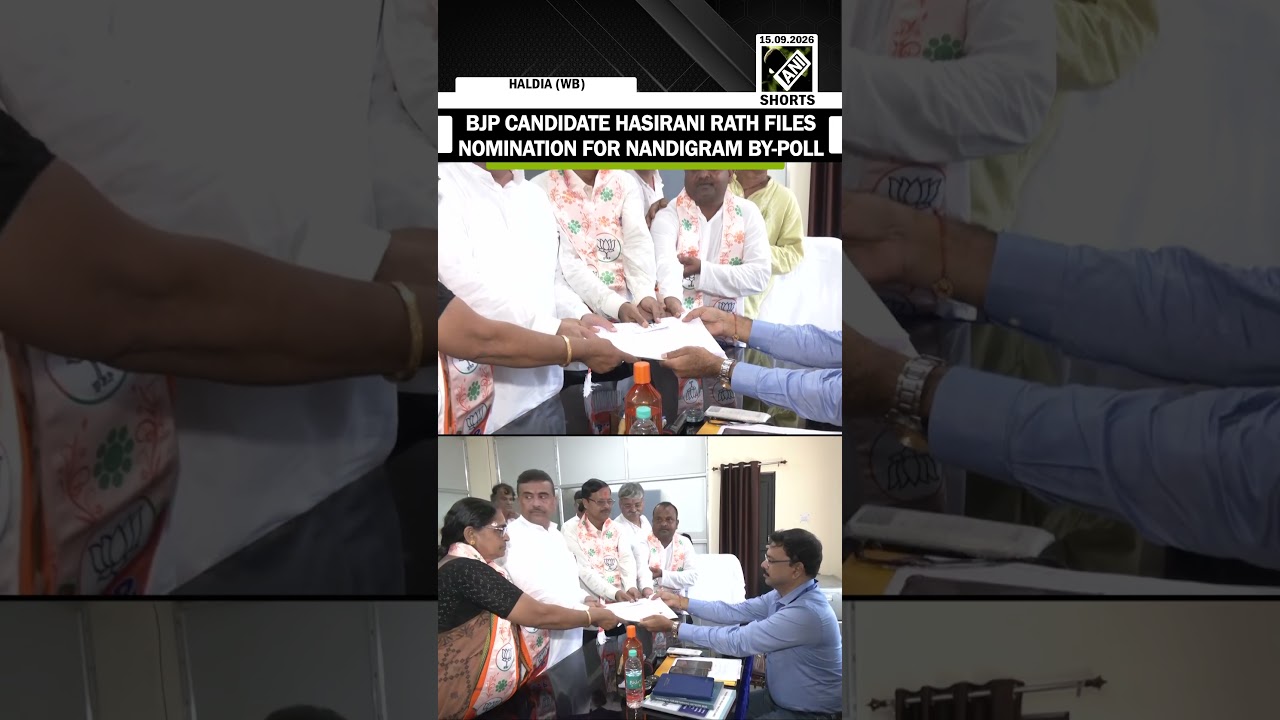 BJP Candidate Hasirani Rath files nomination for Nandigram Assembly by-poll