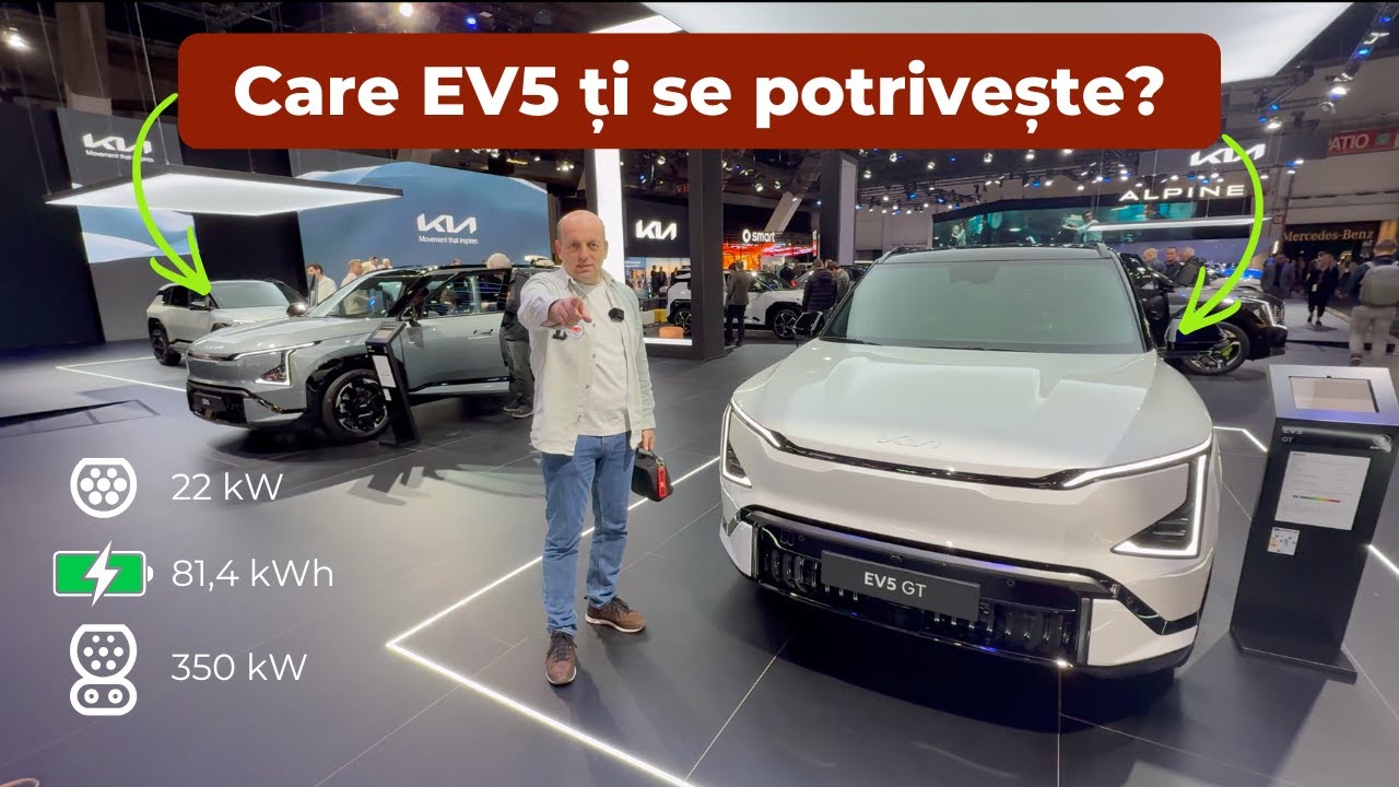 KIA EV5 este primul SUV electric cu 800V și 400V