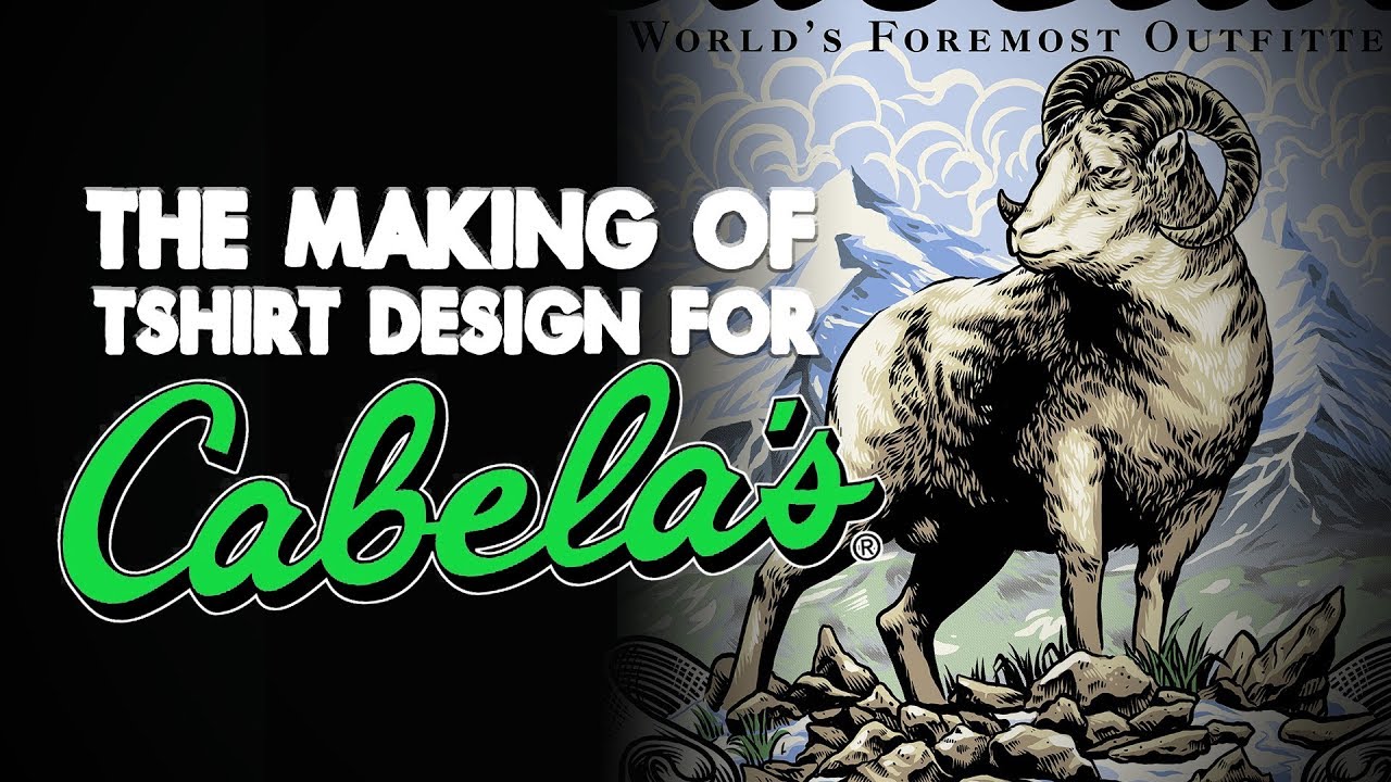 The Making of Tshirt design for Cabela's Dall Sheep