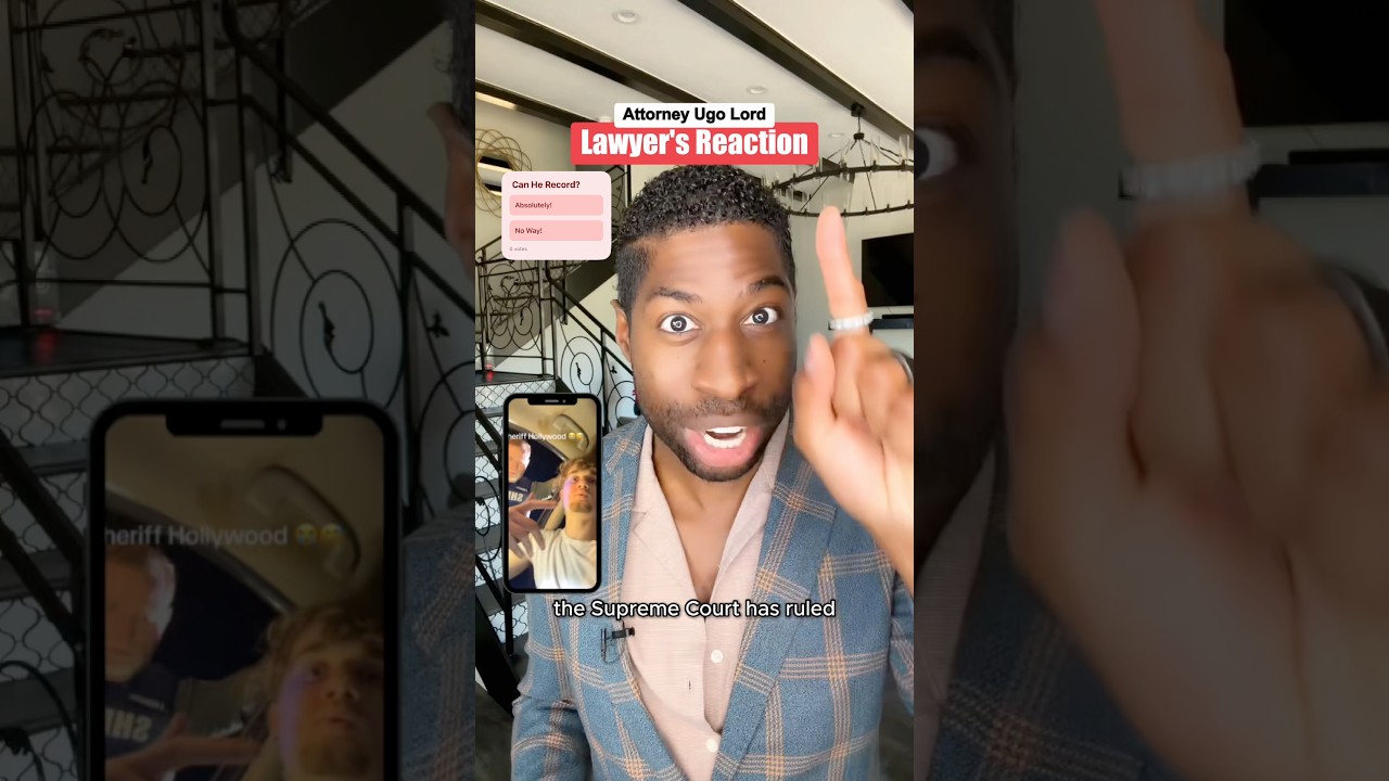 Шериф отчитывает водителя за запись остановки в Snapchat &mdash; законно ли это? Реакция адвоката Ugo L...