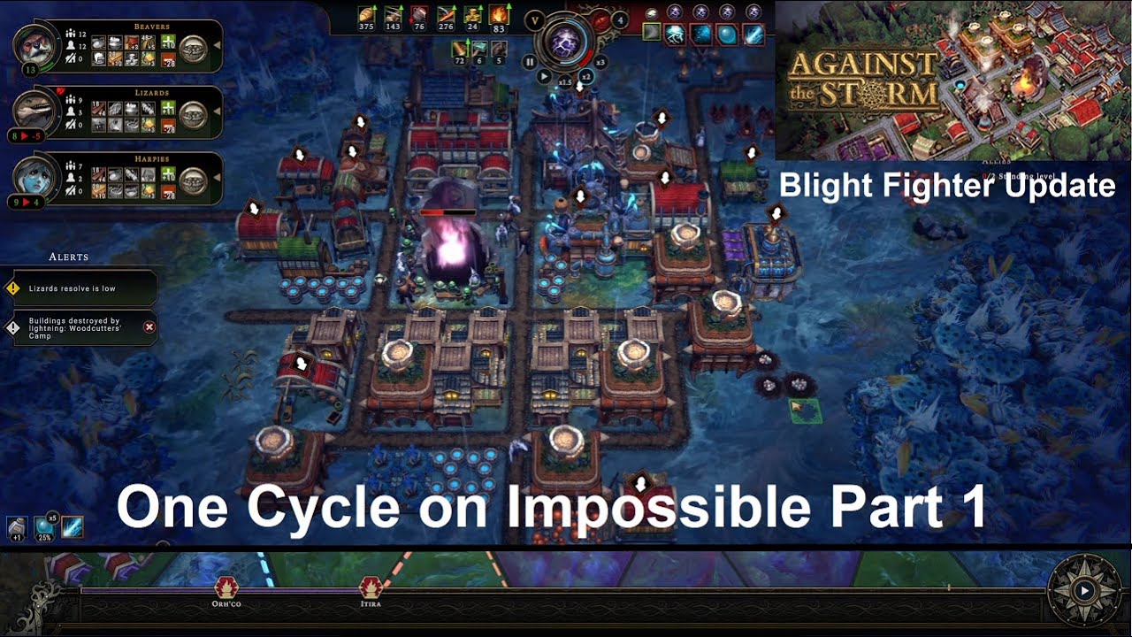 Against The Storm - One Cycle on Impossible Part 1 - No Commentary Gameplay