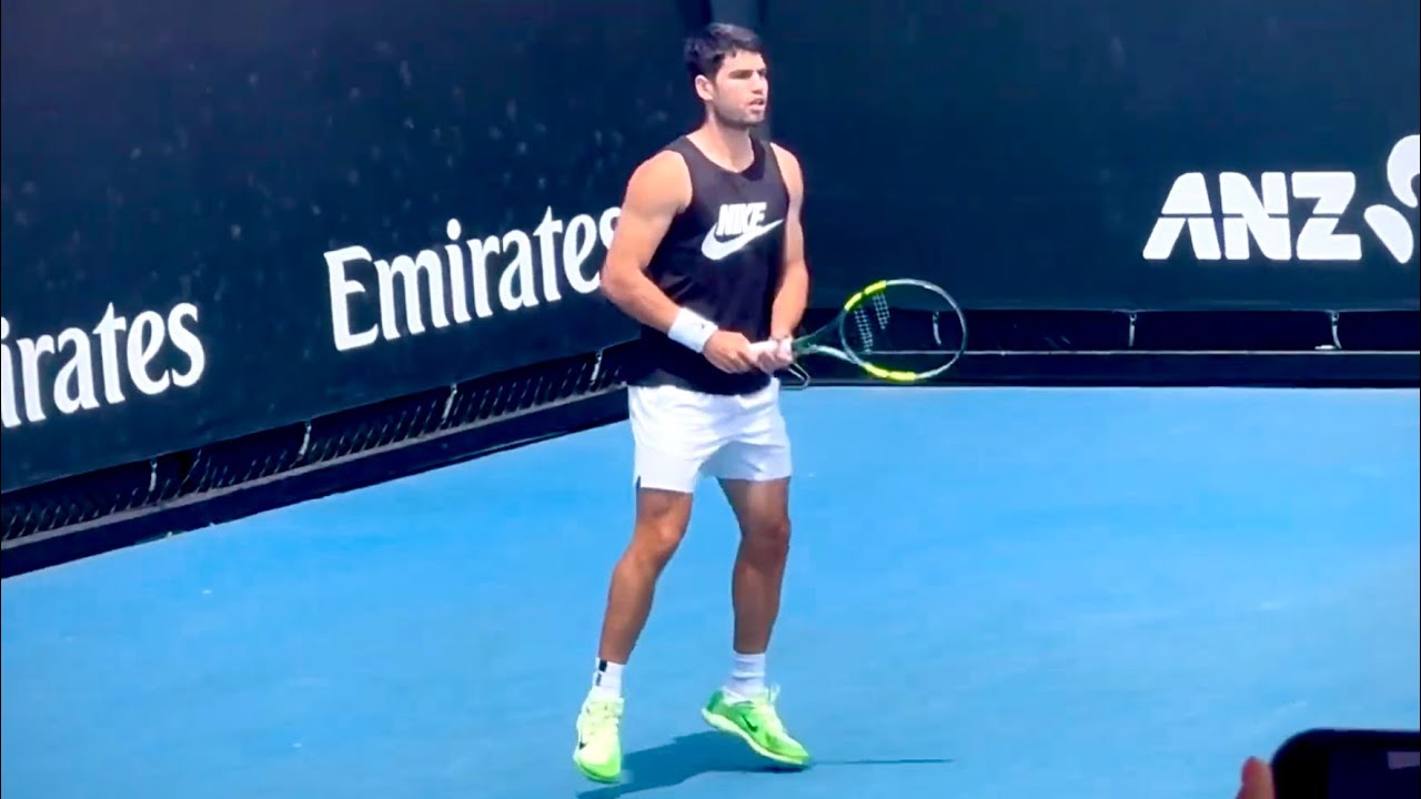 Carlos ALCARAZ Groundstrokes + Slow Motion | Australian Open 2026
